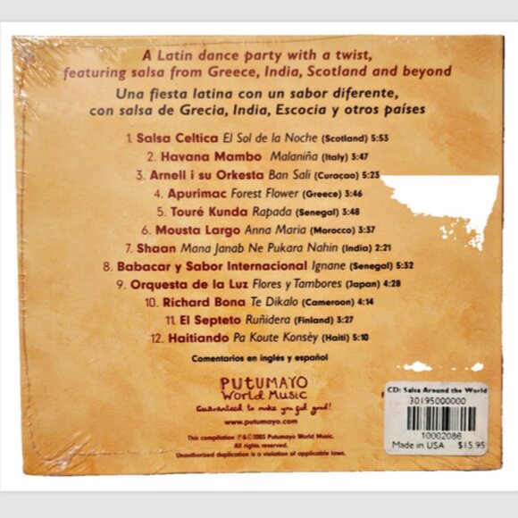 Putumayo Presents Salsa Around the World: New Old Stock Sealed - Picture 3 of 3